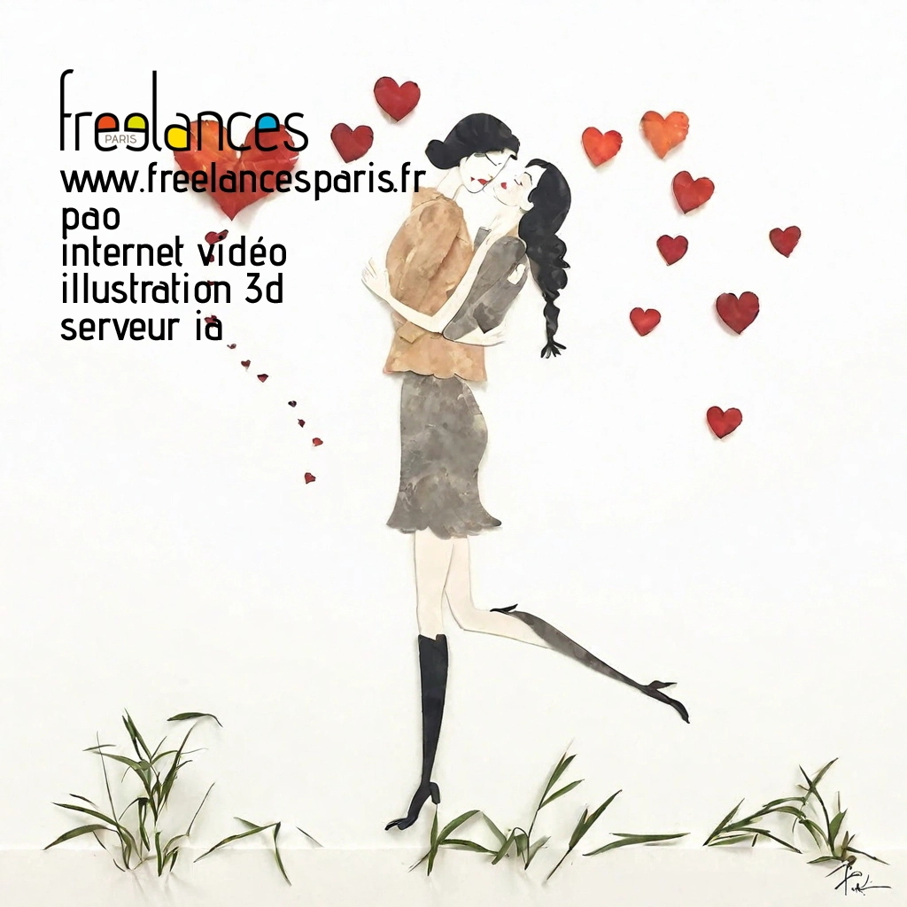 Pao mise en page internet vidéo illustration 3d serveur IA générative AI freelance paris studio de création magazines yrtkd9i0